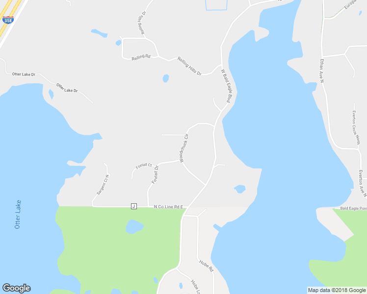 map of restaurants, bars, coffee shops, grocery stores, and more near 6093 Woodchuck Circle in White Bear Lake