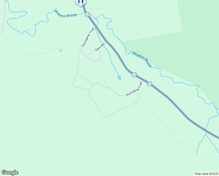 map of restaurants, bars, coffee shops, grocery stores, and more near 88 Porcupine Trail in Franklin County