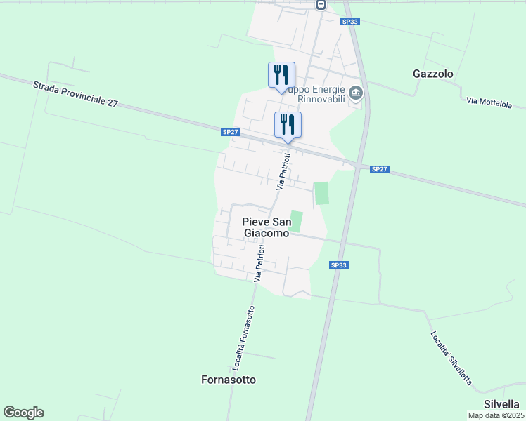 map of restaurants, bars, coffee shops, grocery stores, and more near in Pieve San Giacomo
