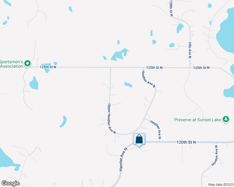 map of restaurants, bars, coffee shops, grocery stores, and more near 12325 Upper Heather Avenue North in Hugo