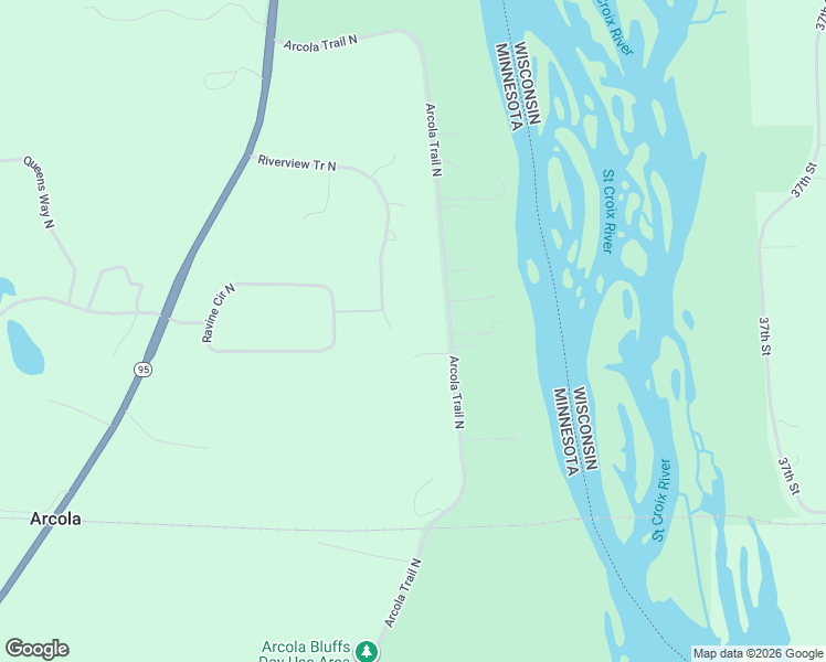map of restaurants, bars, coffee shops, grocery stores, and more near 12160-12212 Arcola Trail North in Stillwater
