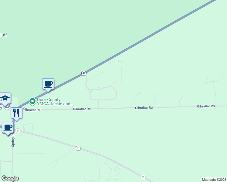 map of restaurants, bars, coffee shops, grocery stores, and more near 9444 Northhaven Court in Fish Creek