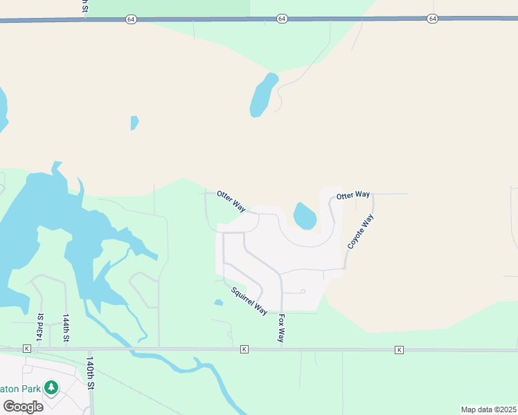 map of restaurants, bars, coffee shops, grocery stores, and more near 1503 Otter Way in New Richmond