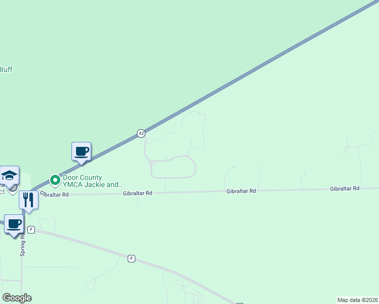 map of restaurants, bars, coffee shops, grocery stores, and more near 9444 Northhaven Court in Fish Creek