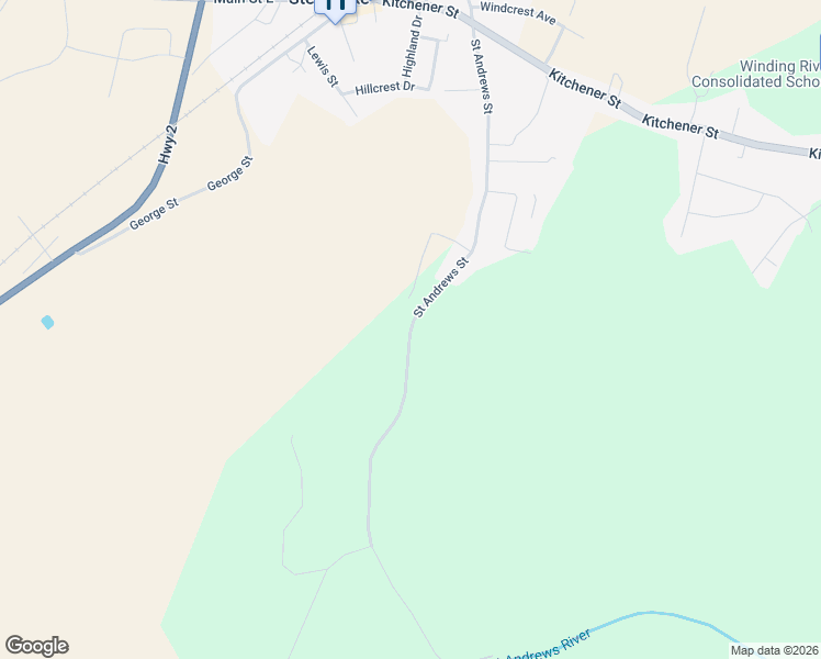 map of restaurants, bars, coffee shops, grocery stores, and more near 180 Saint Andrews Street in Stewiacke