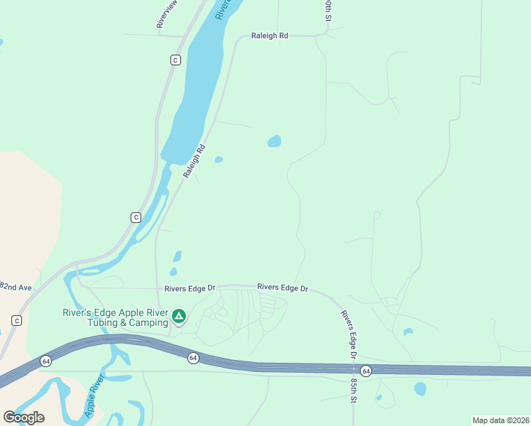 map of restaurants, bars, coffee shops, grocery stores, and more near 878 183rd Court in New Richmond