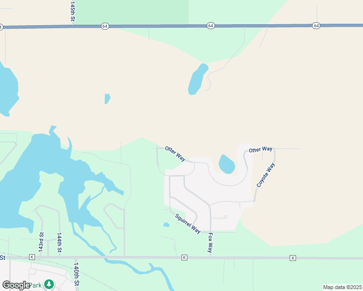 map of restaurants, bars, coffee shops, grocery stores, and more near 1503 Otter Way in New Richmond