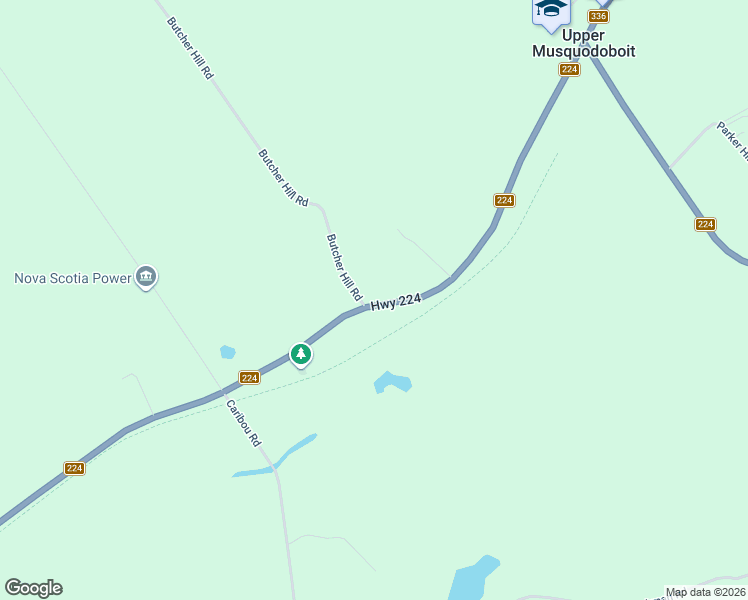 map of restaurants, bars, coffee shops, grocery stores, and more near Highway 224 in Halifax Regional Municipality