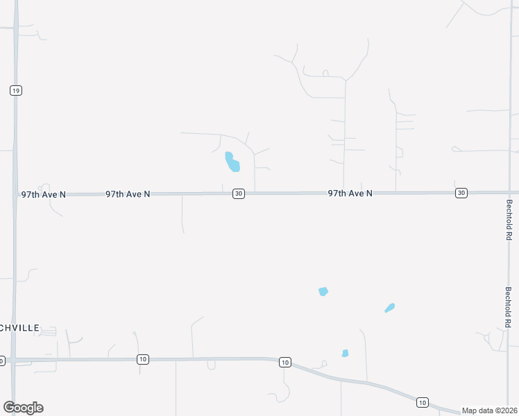 map of restaurants, bars, coffee shops, grocery stores, and more near 22939 97th Avenue North in Rogers