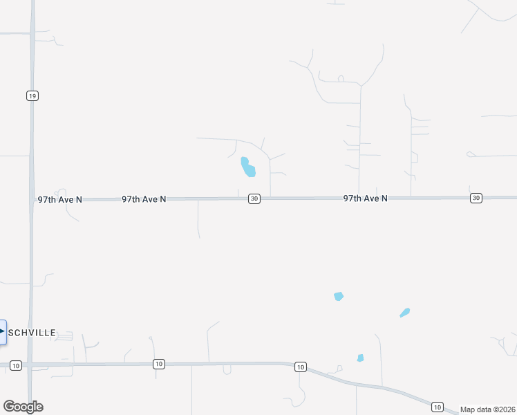 map of restaurants, bars, coffee shops, grocery stores, and more near 22939 97th Avenue North in Rogers