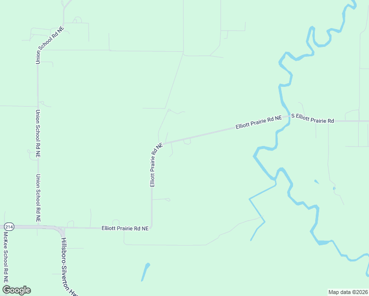 map of restaurants, bars, coffee shops, grocery stores, and more near 13144 Elliott Prairie Road Northeast in Woodburn