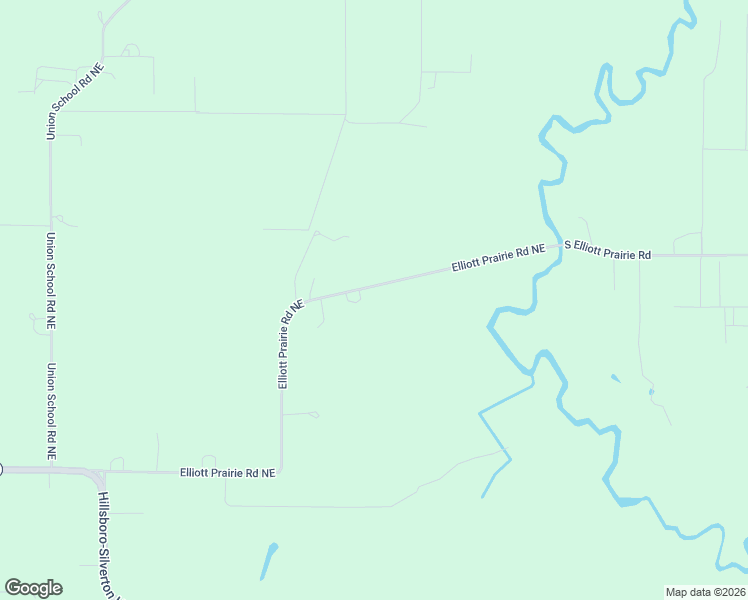 map of restaurants, bars, coffee shops, grocery stores, and more near 13144 Elliott Prairie Road Northeast in Woodburn