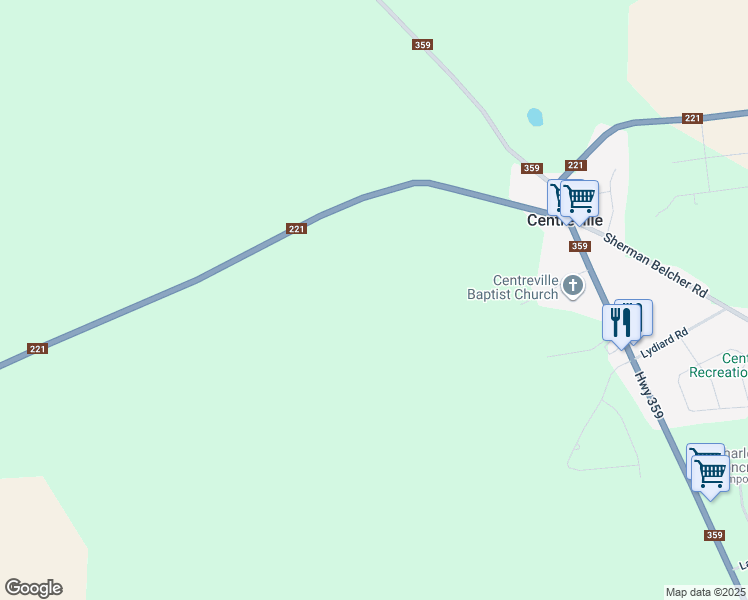 map of restaurants, bars, coffee shops, grocery stores, and more near in Centreville