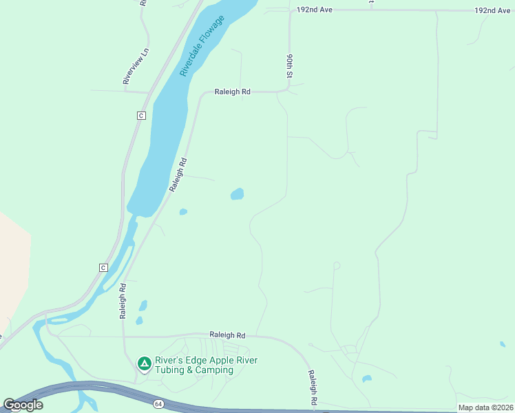 map of restaurants, bars, coffee shops, grocery stores, and more near 1862 90th Street in New Richmond