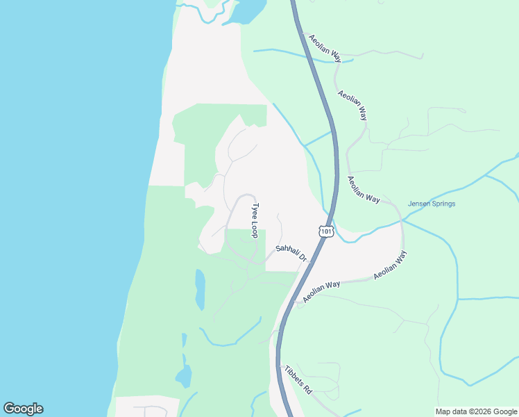 map of restaurants, bars, coffee shops, grocery stores, and more near 5500 Tyee Loop in Neskowin