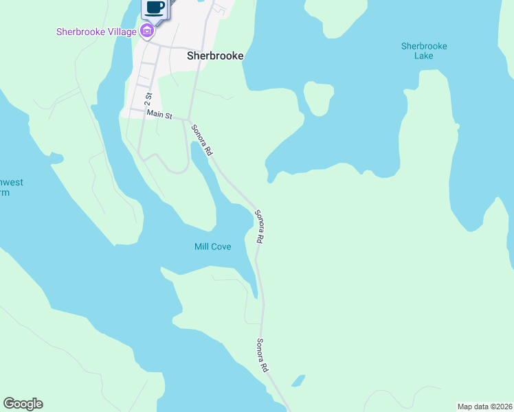 map of restaurants, bars, coffee shops, grocery stores, and more near 4022 Sonora Road in Sherbrooke