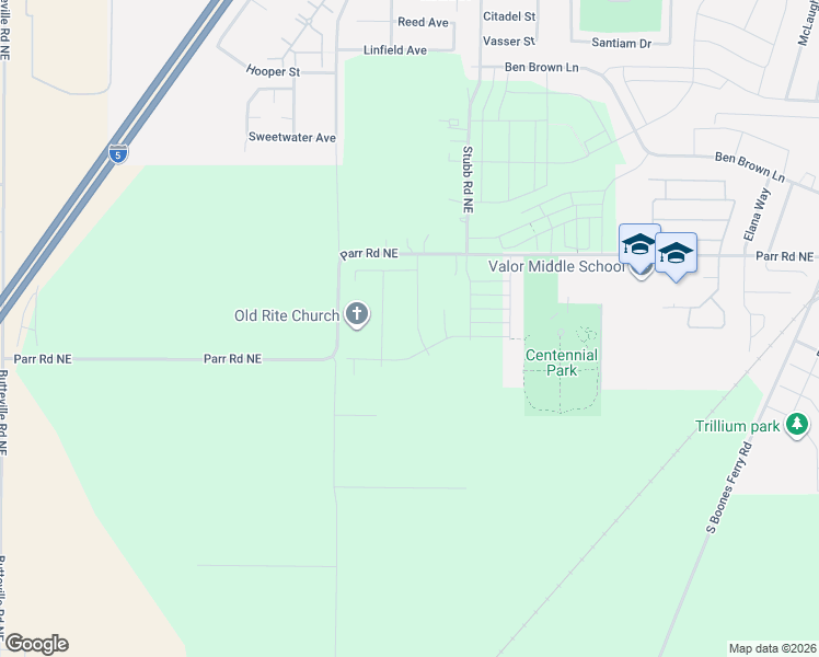 map of restaurants, bars, coffee shops, grocery stores, and more near 1147 Clemson Street in Woodburn