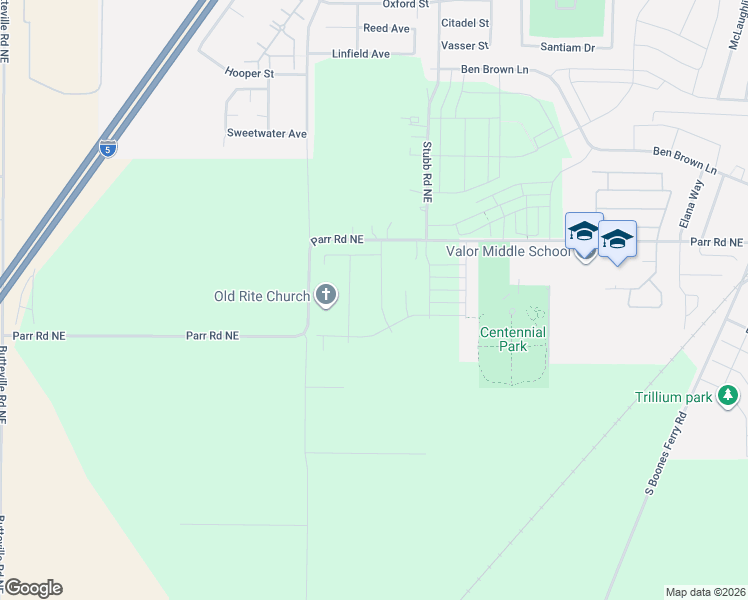map of restaurants, bars, coffee shops, grocery stores, and more near 1135 Clemson Street in Woodburn