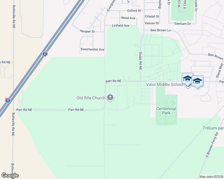 map of restaurants, bars, coffee shops, grocery stores, and more near in Woodburn