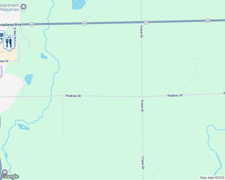 map of restaurants, bars, coffee shops, grocery stores, and more near W5232 Perkins Street in Medford