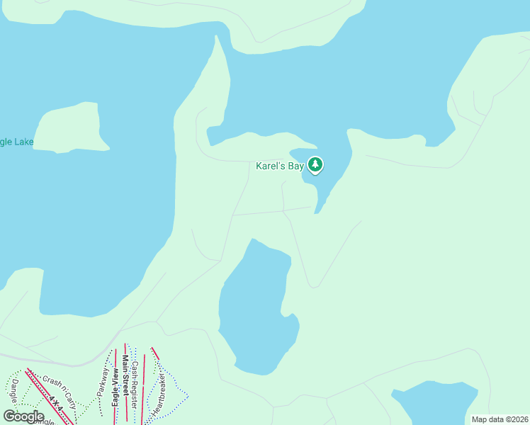 map of restaurants, bars, coffee shops, grocery stores, and more near Glen Lake Court in Eagle Lake