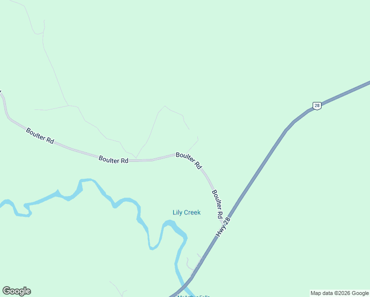 map of restaurants, bars, coffee shops, grocery stores, and more near Boulter Road in McArthurs Mills