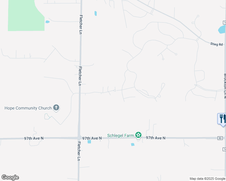 map of restaurants, bars, coffee shops, grocery stores, and more near 19701 Hunter's Ridge in Rogers