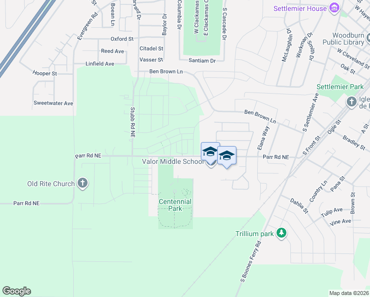 map of restaurants, bars, coffee shops, grocery stores, and more near 868 Sifuentez Court in Woodburn
