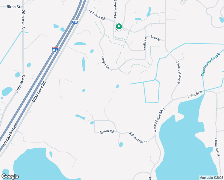 map of restaurants, bars, coffee shops, grocery stores, and more near 6300 Rolling Hills Drive in Lino Lakes