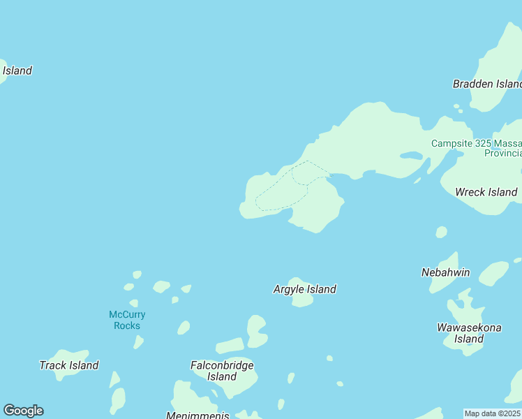 map of restaurants, bars, coffee shops, grocery stores, and more near Wreck Island Interpretive Trail in Parry Sound District