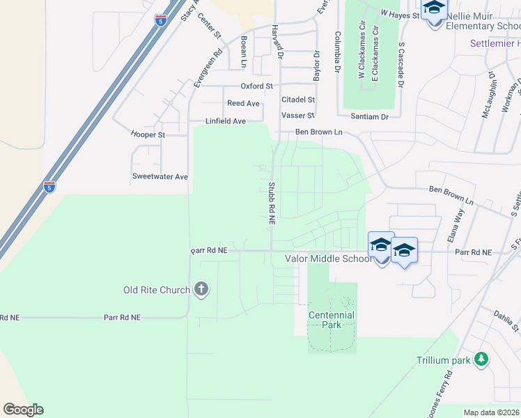 map of restaurants, bars, coffee shops, grocery stores, and more near 15097 Stubb Road Northeast in Gervais
