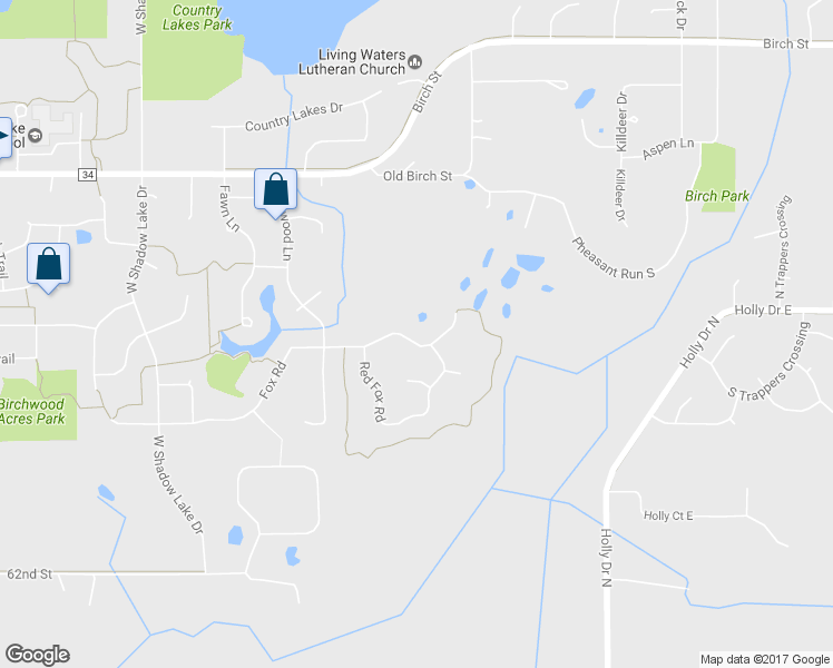 map of restaurants, bars, coffee shops, grocery stores, and more near 853 Fox Road in Lino Lakes