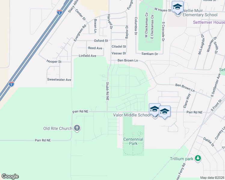 map of restaurants, bars, coffee shops, grocery stores, and more near 14900-15198 Stubb Rd NE in Gervais