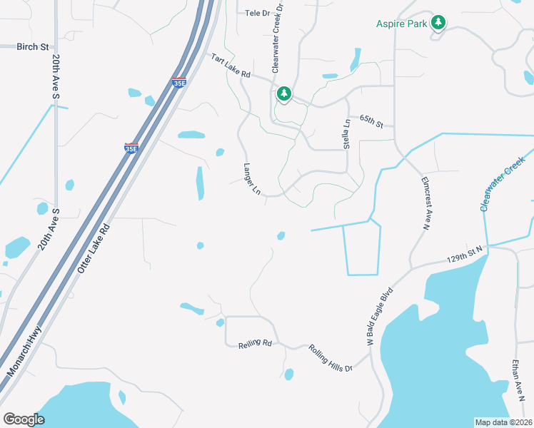 map of restaurants, bars, coffee shops, grocery stores, and more near 6300 Rolling Hills Drive in White Bear Lake