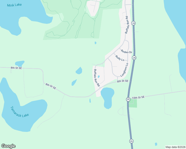 map of restaurants, bars, coffee shops, grocery stores, and more near 2311 Buffalo Run Road in Buffalo