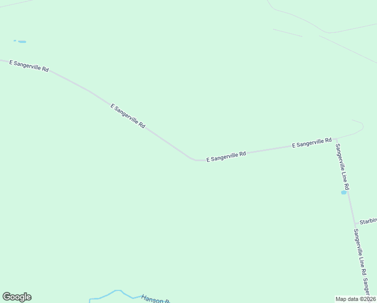 map of restaurants, bars, coffee shops, grocery stores, and more near 632 East Sangerville Road in Sangerville