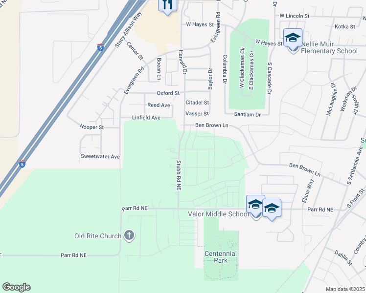 map of restaurants, bars, coffee shops, grocery stores, and more near 15198 Stubb Road Northeast in Gervais