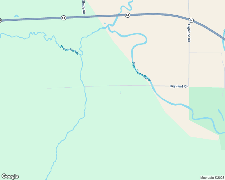 map of restaurants, bars, coffee shops, grocery stores, and more near W12103 Highland Road in Antigo