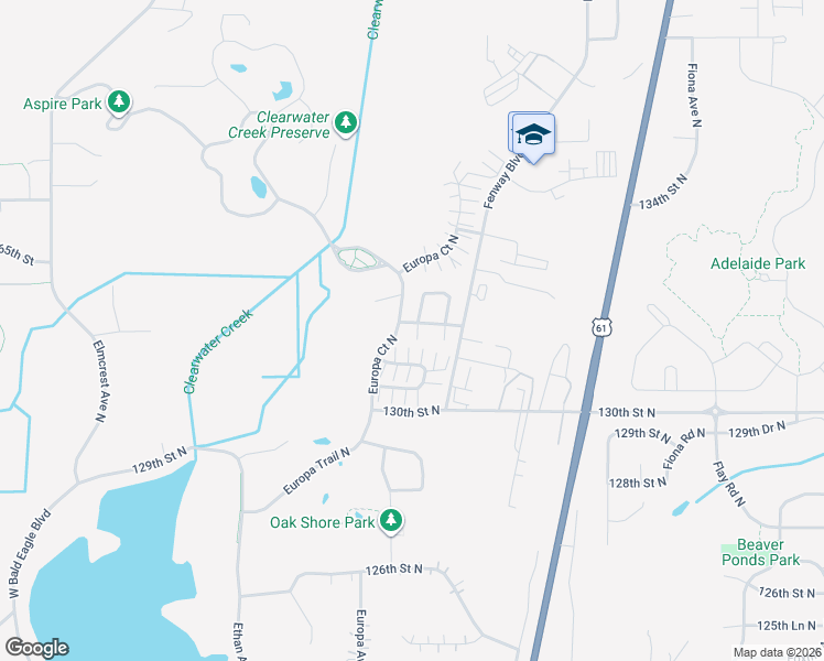 map of restaurants, bars, coffee shops, grocery stores, and more near 4919 132nd Way North in Hugo