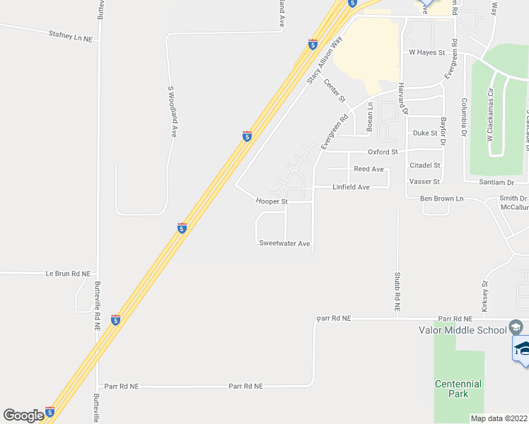 map of restaurants, bars, coffee shops, grocery stores, and more near 3547 Palimino Avenue in Woodburn