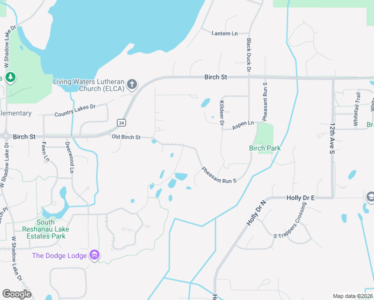 map of restaurants, bars, coffee shops, grocery stores, and more near 6466 Fox Road in Lino Lakes