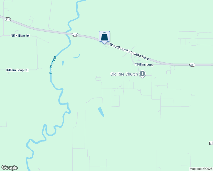 map of restaurants, bars, coffee shops, grocery stores, and more near 4593 South Timber Trail Drive in Woodburn