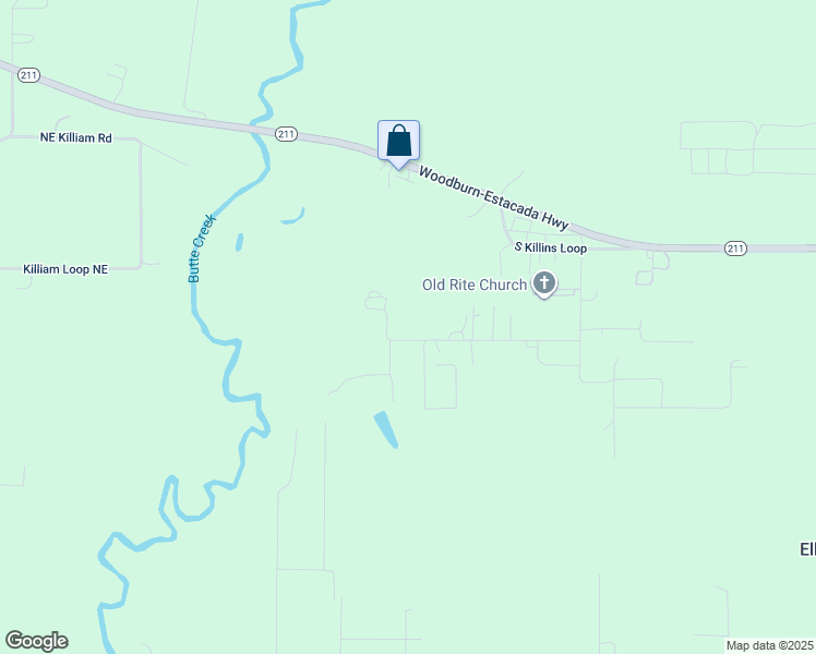 map of restaurants, bars, coffee shops, grocery stores, and more near 4593 South Timber Trail Drive in Woodburn