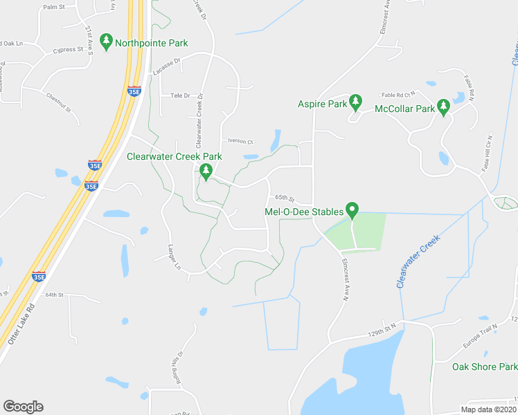 map of restaurants, bars, coffee shops, grocery stores, and more near 6493 Stella Lane in Lino Lakes