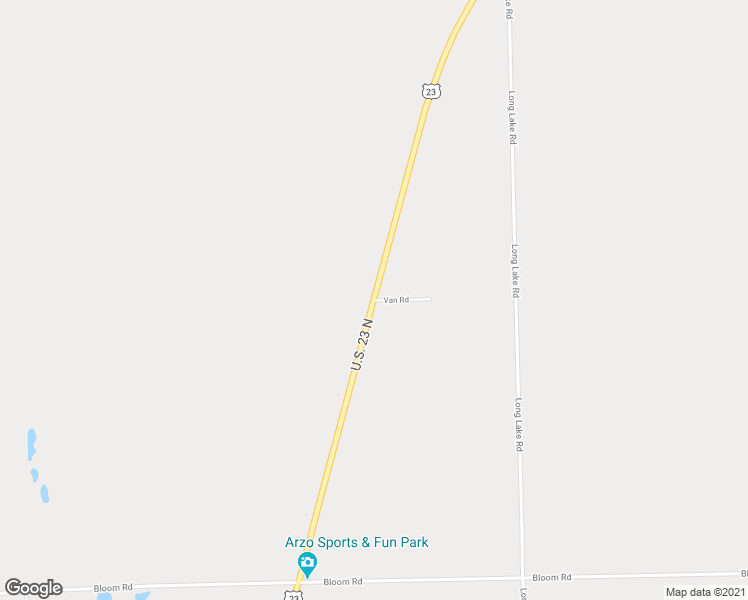 map of restaurants, bars, coffee shops, grocery stores, and more near 6666 U.S. 23 North in Alpena