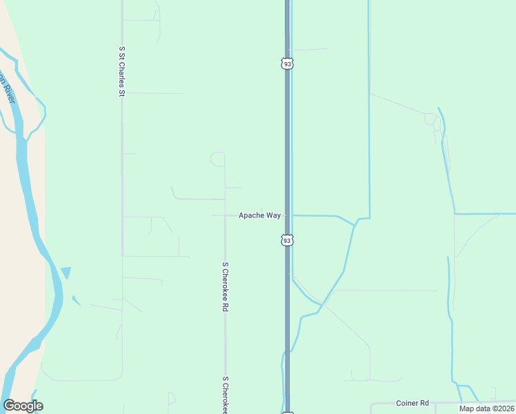map of restaurants, bars, coffee shops, grocery stores, and more near Apache Way in Salmon
