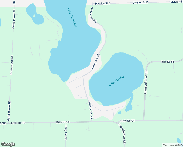 map of restaurants, bars, coffee shops, grocery stores, and more near 594 Halsey Avenue Southeast in Buffalo