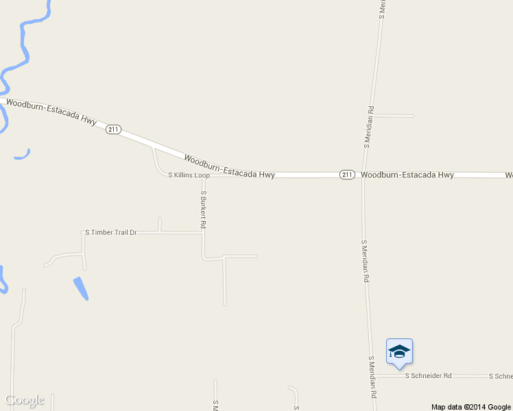 map of restaurants, bars, coffee shops, grocery stores, and more near 32036 South Burkert Road in Woodburn