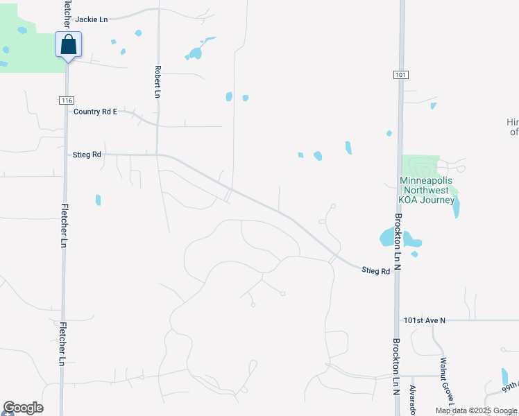 map of restaurants, bars, coffee shops, grocery stores, and more near 19425 Stieg Road in Rogers