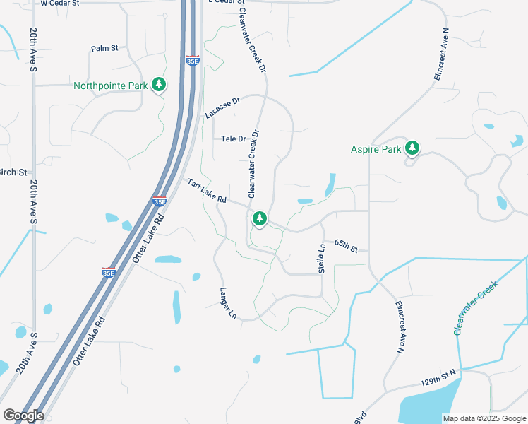 map of restaurants, bars, coffee shops, grocery stores, and more near 6557 Lacasse Drive in Lino Lakes